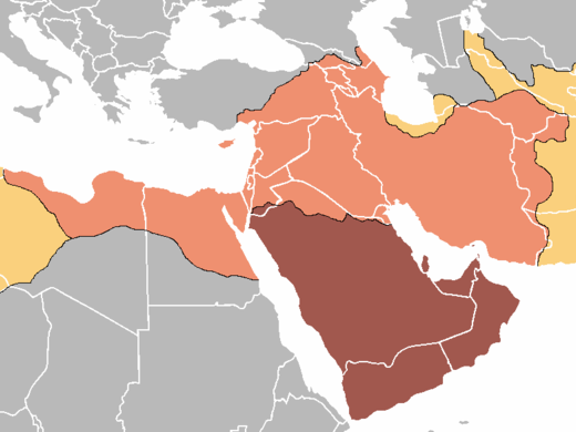 Spread of the Arabic language East and West