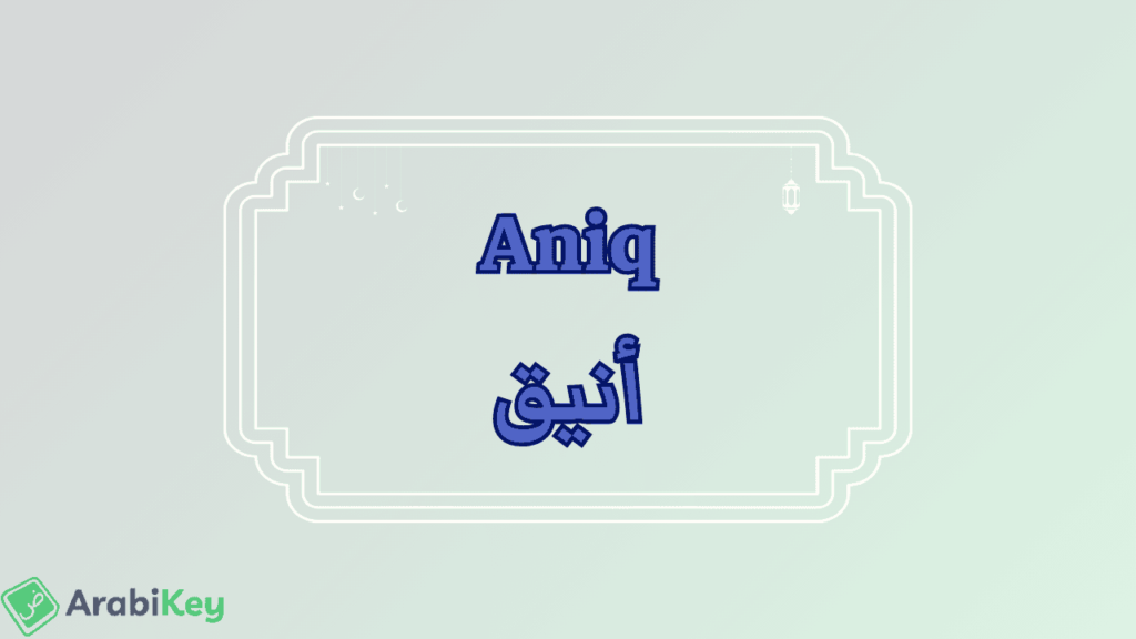 meaning of Aniq
